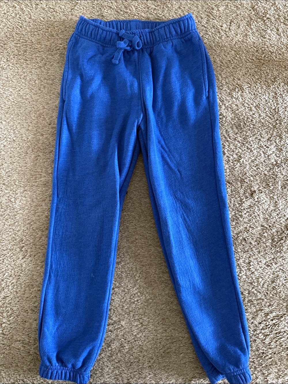 Cat & Jack Royal Blue Kids Jogger Sweatpants with Drawstring size 6-7